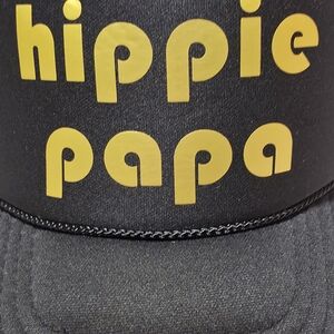 Black and Yellow 'Hippie Papa' Hat Vintage
